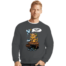 Load image into Gallery viewer, Secret_Shirts Crewneck Sweater, Unisex / Small / Charcoal Stop Doing That!