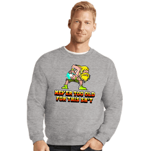 Load image into Gallery viewer, Daily_Deal_Shirts Crewneck Sweater, Unisex / Small / Sports Grey Never Too Old