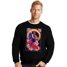 Load image into Gallery viewer, Daily_Deal_Shirts Crewneck Sweater, Unisex / Small / Black Ninja Art Nouveau Gaiden
