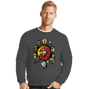 Daily_Deal_Shirts Crewneck Sweater, Unisex / Small / Charcoal Hellfish Squad