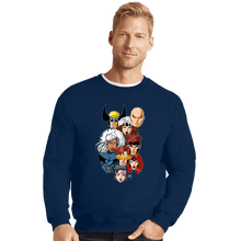 Load image into Gallery viewer, Daily_Deal_Shirts Crewneck Sweater, Unisex / Small / Navy Mutant 97 Heads!