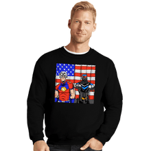 Load image into Gallery viewer, Secret_Shirts Crewneck Sweater, Unisex / Small / Black Time To Rock!