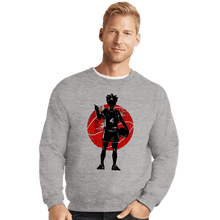 Load image into Gallery viewer, Shirts Crewneck Sweater, Unisex / Small / Sports Grey Crimson Yū Nishinoya