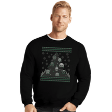 Load image into Gallery viewer, Daily_Deal_Shirts Crewneck Sweater, Unisex / Small / Black 40K Christmas Tree