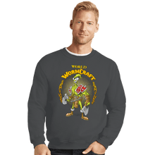 Load image into Gallery viewer, Secret_Shirts Crewneck Sweater, Unisex / Small / Charcoal World of Wormcraft