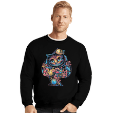 Load image into Gallery viewer, Shirts Crewneck Sweater, Unisex / Small / Black Mysterious Spade