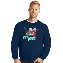 Load image into Gallery viewer, Shirts Crewneck Sweater, Unisex / Small / Navy Opossumus Prime