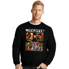 Load image into Gallery viewer, Secret_Shirts Crewneck Sweater, Unisex / Small / Black Denzel Fighter