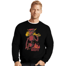 Load image into Gallery viewer, Shirts Crewneck Sweater, Unisex / Small / Black Hellbot