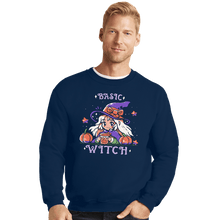 Load image into Gallery viewer, Daily_Deal_Shirts Crewneck Sweater, Unisex / Small / Navy Basic Witch Season