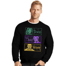 Load image into Gallery viewer, Shirts Crewneck Sweater, Unisex / Small / Black The Good, The Bad, And The Beast