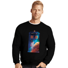 Load image into Gallery viewer, Secret_Shirts Crewneck Sweater, Unisex / Small / Black T A R D I S