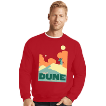 Load image into Gallery viewer, Shirts Crewneck Sweater, Unisex / Small / Red Visit Dune