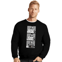 Load image into Gallery viewer, Shirts Crewneck Sweater, Unisex / Small / Black Grimes Actually
