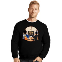 Load image into Gallery viewer, Daily_Deal_Shirts Crewneck Sweater, Unisex / Small / Black VCR And Relax