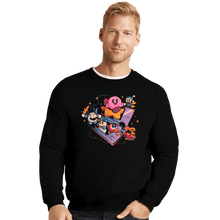 Load image into Gallery viewer, Daily_Deal_Shirts Crewneck Sweater, Unisex / Small / Black Pink Blob Game