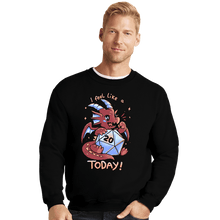 Load image into Gallery viewer, Daily_Deal_Shirts Crewneck Sweater, Unisex / Small / Black Rolled A 20 Today