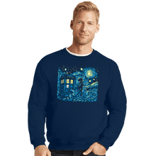 Load image into Gallery viewer, Daily_Deal_Shirts Crewneck Sweater, Unisex / Small / Navy Dreams Of Time And Space
