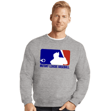 Load image into Gallery viewer, Shirts Crewneck Sweater, Unisex / Small / Sports Grey Mutant League Baseball
