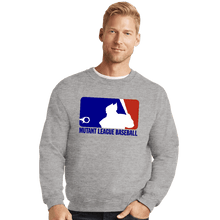 Load image into Gallery viewer, Shirts Crewneck Sweater, Unisex / Small / Sports Grey Mutant League Baseball