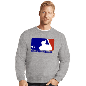 Shirts Crewneck Sweater, Unisex / Small / Sports Grey Mutant League Baseball