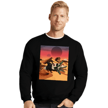 Load image into Gallery viewer, Daily_Deal_Shirts Crewneck Sweater, Unisex / Small / Black Wormrider