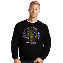 Load image into Gallery viewer, Secret_Shirts Crewneck Sweater, Unisex / Small / Black Bruno No No No