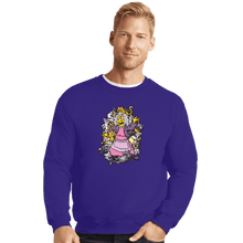 Load image into Gallery viewer, Secret_Shirts Crewneck Sweater, Unisex / Small / Violet Ameri-cat Beauty