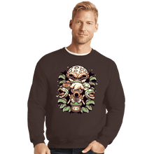 Load image into Gallery viewer, Shirts Crewneck Sweater, Unisex / Small / Dark Chocolate Retro Garden