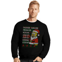 Load image into Gallery viewer, Daily_Deal_Shirts Crewneck Sweater, Unisex / Small / Black I&#39;ll Be Homer For Christmas
