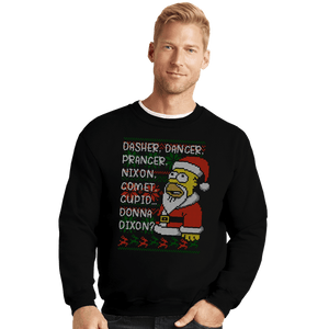 Daily_Deal_Shirts Crewneck Sweater, Unisex / Small / Black I'll Be Homer For Christmas
