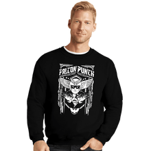 Load image into Gallery viewer, Shirts Crewneck Sweater, Unisex / Small / Black Falcon Crest