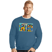 Load image into Gallery viewer, Shirts Crewneck Sweater, Unisex / Small / Indigo Blue Clueless Scotty