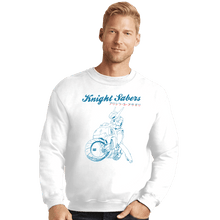 Load image into Gallery viewer, Shirts Crewneck Sweater, Unisex / Small / White Knight Sabers