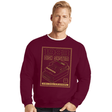 Load image into Gallery viewer, Secret_Shirts Crewneck Sweater, Unisex / Small / Maroon Disk System