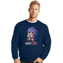 Load image into Gallery viewer, Shirts Crewneck Sweater, Unisex / Small / Navy One More Coffee