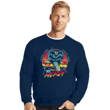 Load image into Gallery viewer, Secret_Shirts Crewneck Sweater, Unisex / Small / Navy Retro Cobra