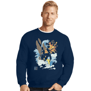 Shirts Crewneck Sweater, Unisex / Small / Navy Two Avatars
