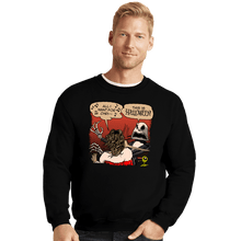 Load image into Gallery viewer, Daily_Deal_Shirts Crewneck Sweater, Unisex / Small / Black Skellington Slap