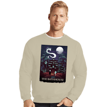 Load image into Gallery viewer, Daily_Deal_Shirts Crewneck Sweater, Unisex / Small / Sand Visit The Bathhouse