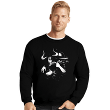 Load image into Gallery viewer, Daily_Deal_Shirts Crewneck Sweater, Unisex / Small / Black Gom Gom Smile