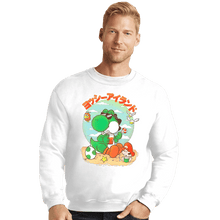 Load image into Gallery viewer, Daily_Deal_Shirts Crewneck Sweater, Unisex / Small / White Yoshi Vacation