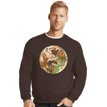 Load image into Gallery viewer, Shirts Crewneck Sweater, Unisex / Small / Dark Chocolate Zord Dynasty