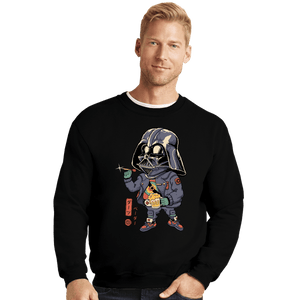 Daily_Deal_Shirts Crewneck Sweater, Unisex / Small / Black Darts Vader