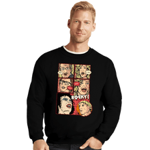 Load image into Gallery viewer, Daily_Deal_Shirts Crewneck Sweater, Unisex / Small / Black Janet, Dr. Scott, Janet, Brad, Rocky!