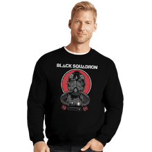 Load image into Gallery viewer, Shirts Crewneck Sweater, Unisex / Small / Black Black Squadron