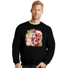 Load image into Gallery viewer, Shirts Crewneck Sweater, Unisex / Small / Black The Wolf Tribe