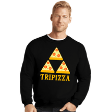Load image into Gallery viewer, Shirts Crewneck Sweater, Unisex / Small / Black TriPizza