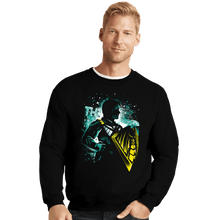 Load image into Gallery viewer, Daily_Deal_Shirts Crewneck Sweater, Unisex / Small / Black The Soldier Defender