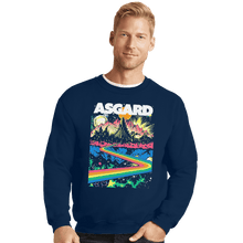 Load image into Gallery viewer, Shirts Crewneck Sweater, Unisex / Small / Navy Visit Asgard